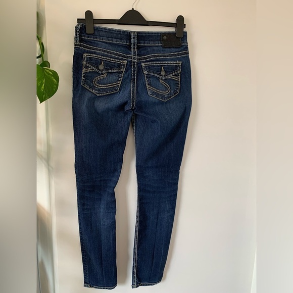 Silver Stylish Blue Jeans for Women - Picture 6 of 6